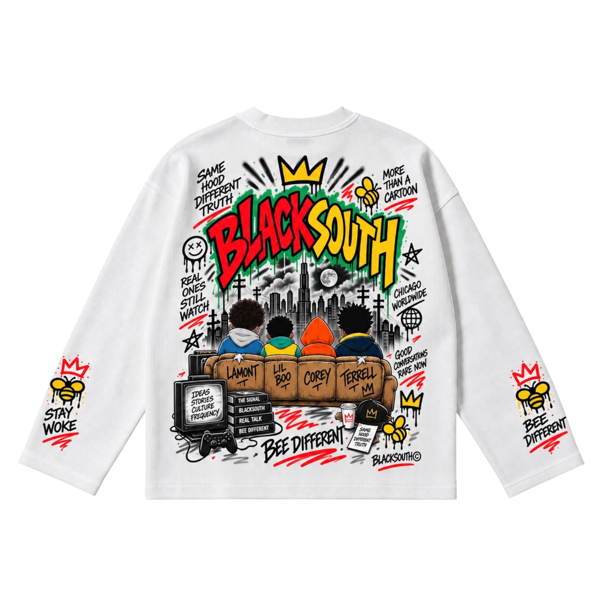 Beesmoove BlackSouth Bee Different Long Sleeve