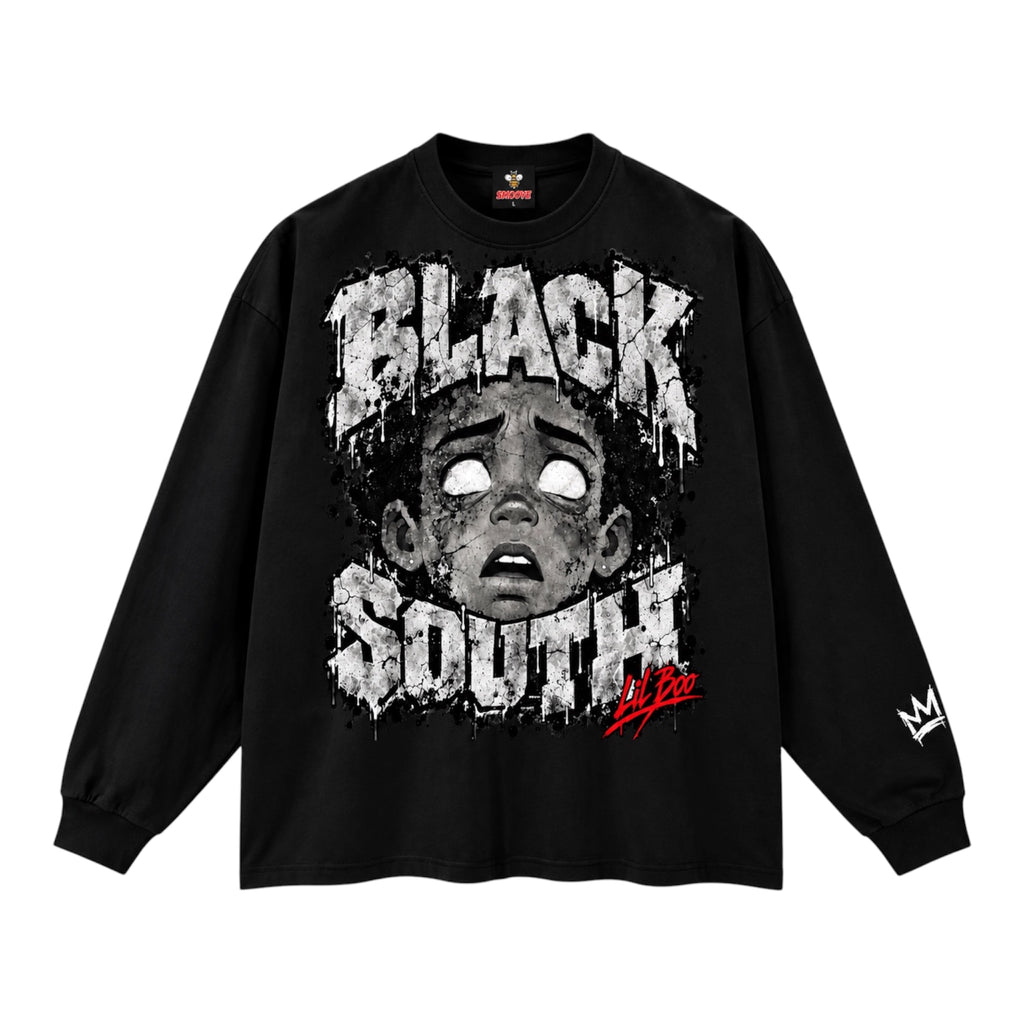 BEESMOOVE — Lil Boo “Southside” Black Long Sleeve T-Shirt