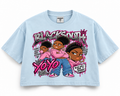 BEESMOOVE × BlackSouth Yo-Yo Back Graphic Crop Tee