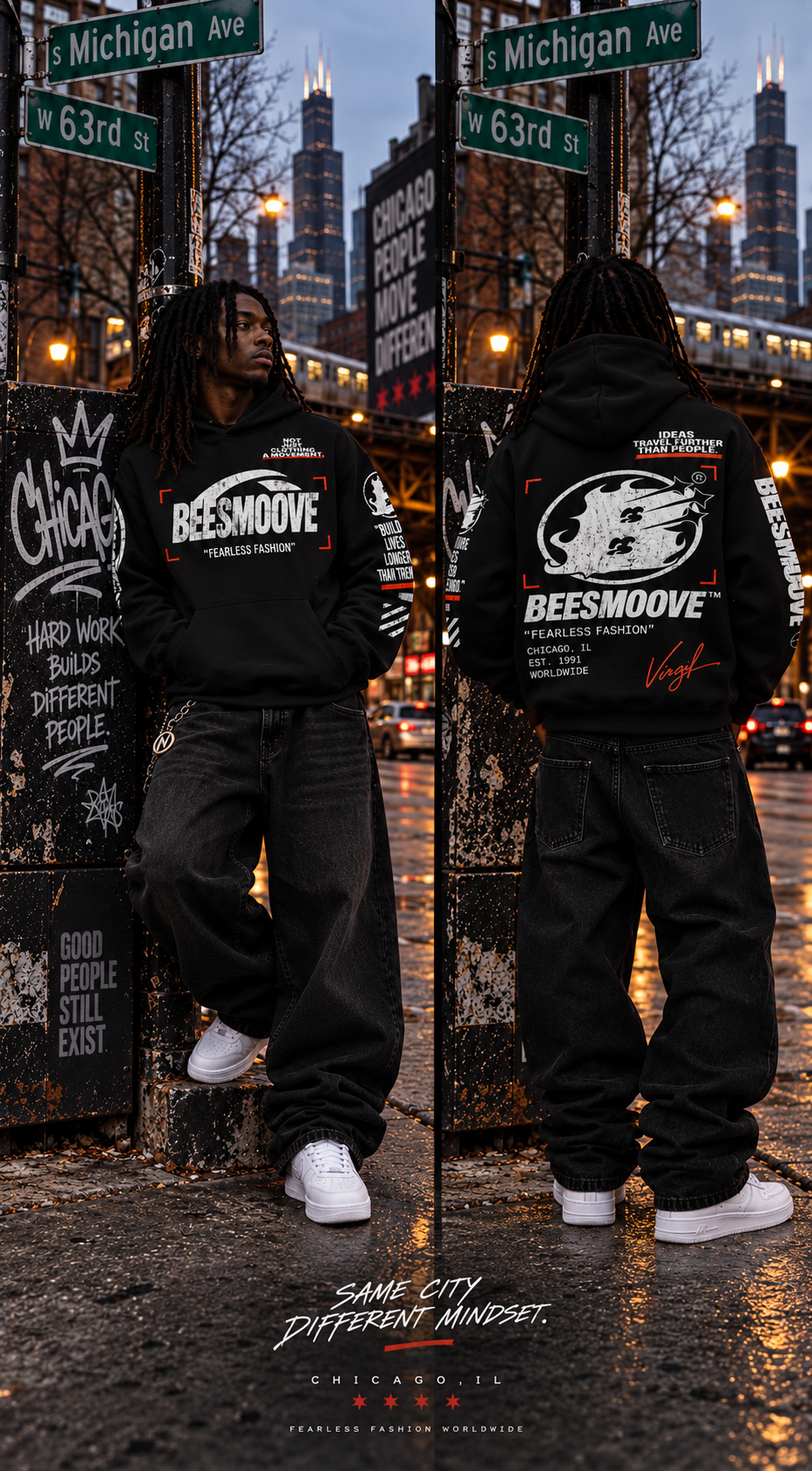 Beesmoove Virgil™ Boxy Hoodie