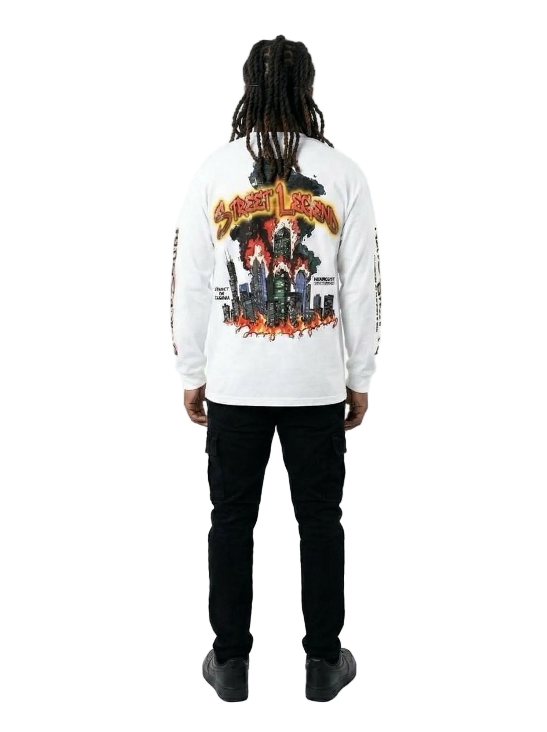 BEESMOOVE Lil Boo Chicago Streetwear Long Sleeve T-Shirt -Blacksouth Collection