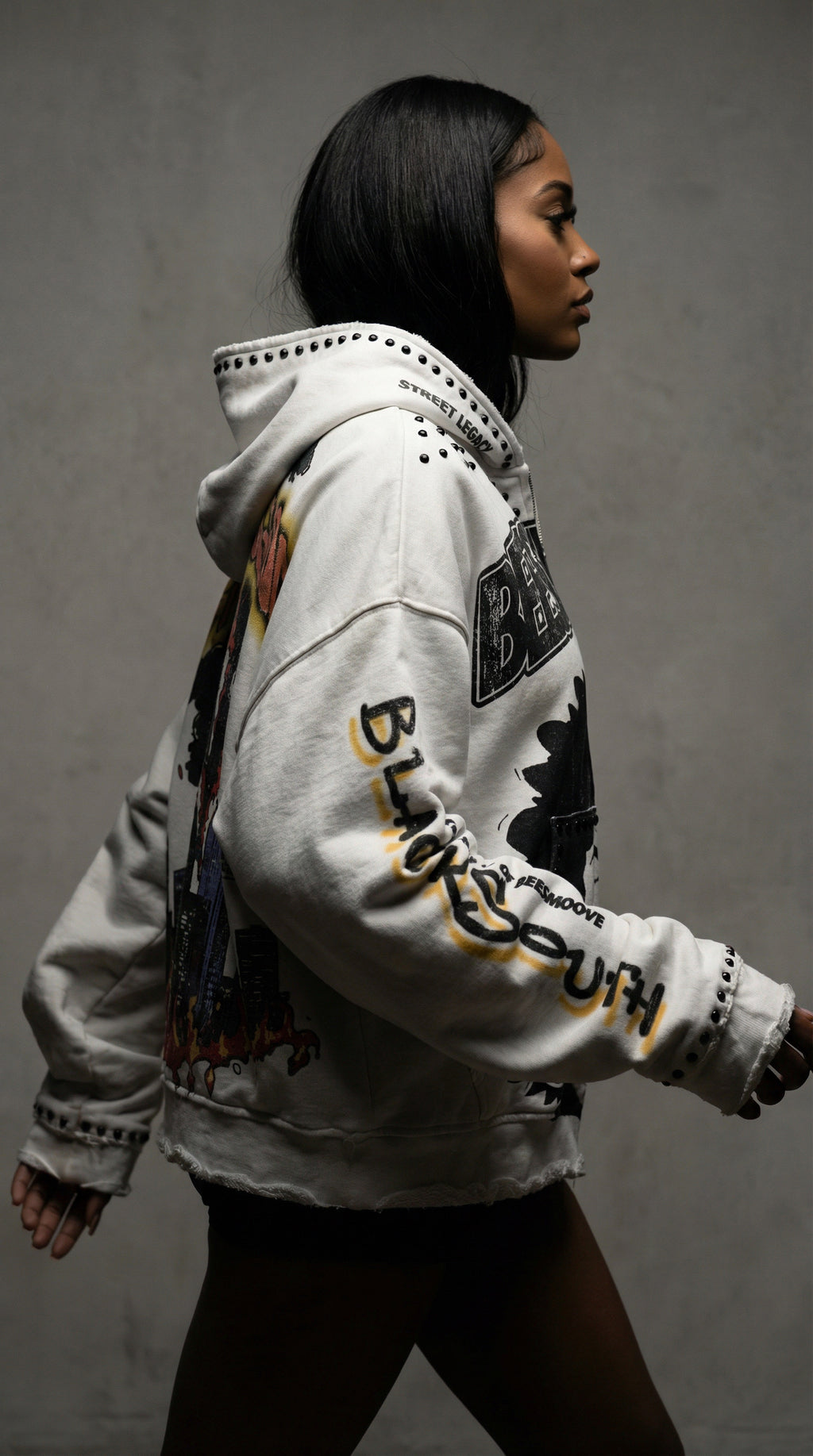 BEESMOOVE Lil Boo Chicago Streetwear Hoodie – BlackSouth Collection