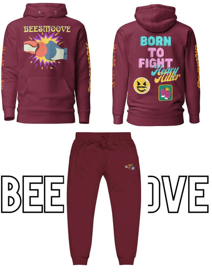 Beesmoove Born to Fight Unisex Hoodie - Beesmoove