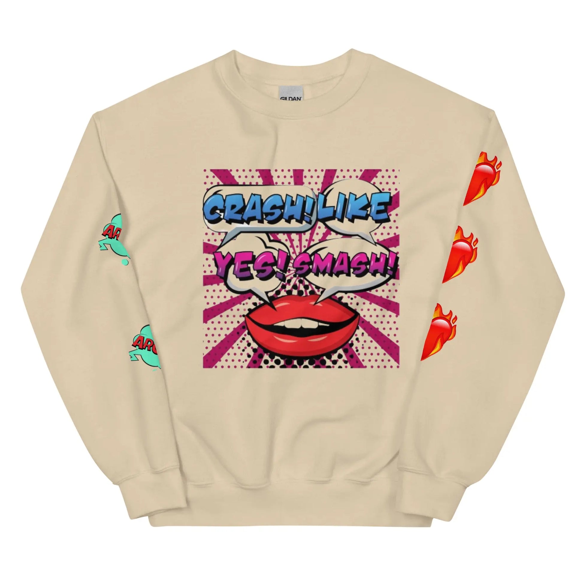 Beesmoove crash!like yes!smash no Unisex Sweatshirt - Beesmoove