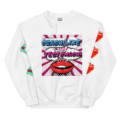 Beesmoove crash!like yes!smash no Unisex Sweatshirt - Beesmoove