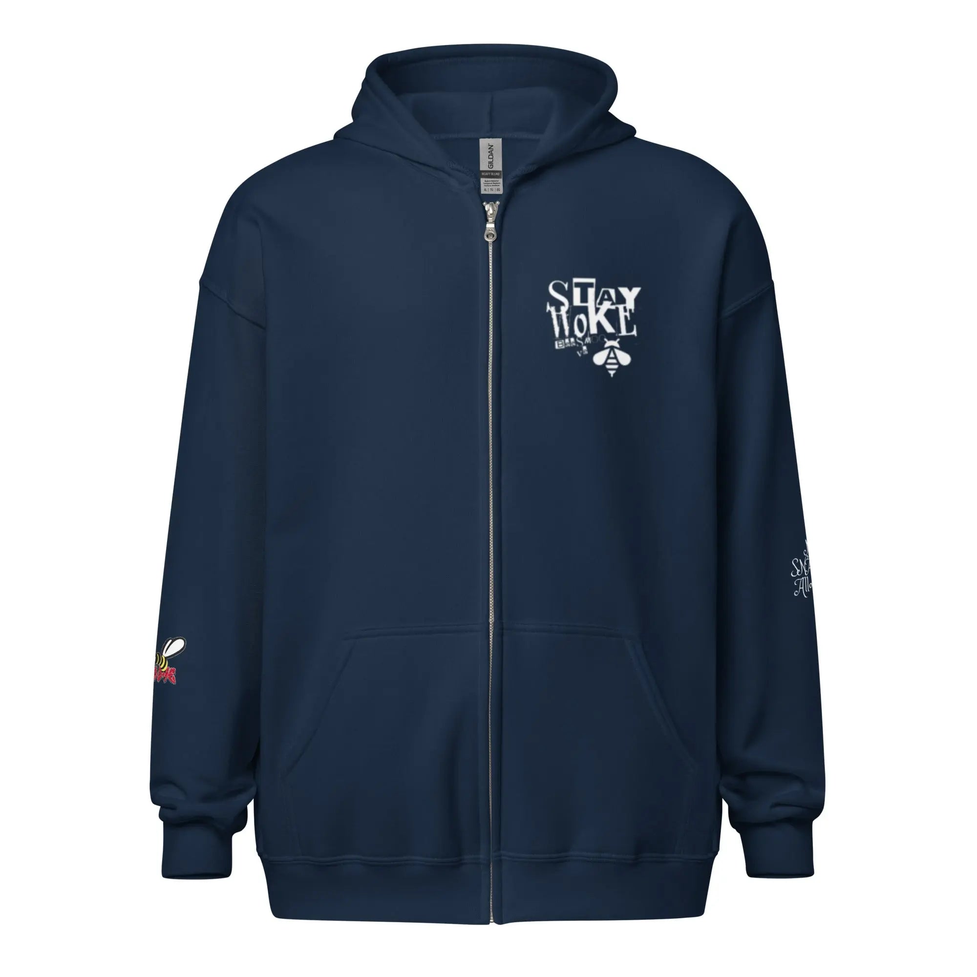 stay woke v2 Unisex heavy blend zip hoodie - – Beesmoove