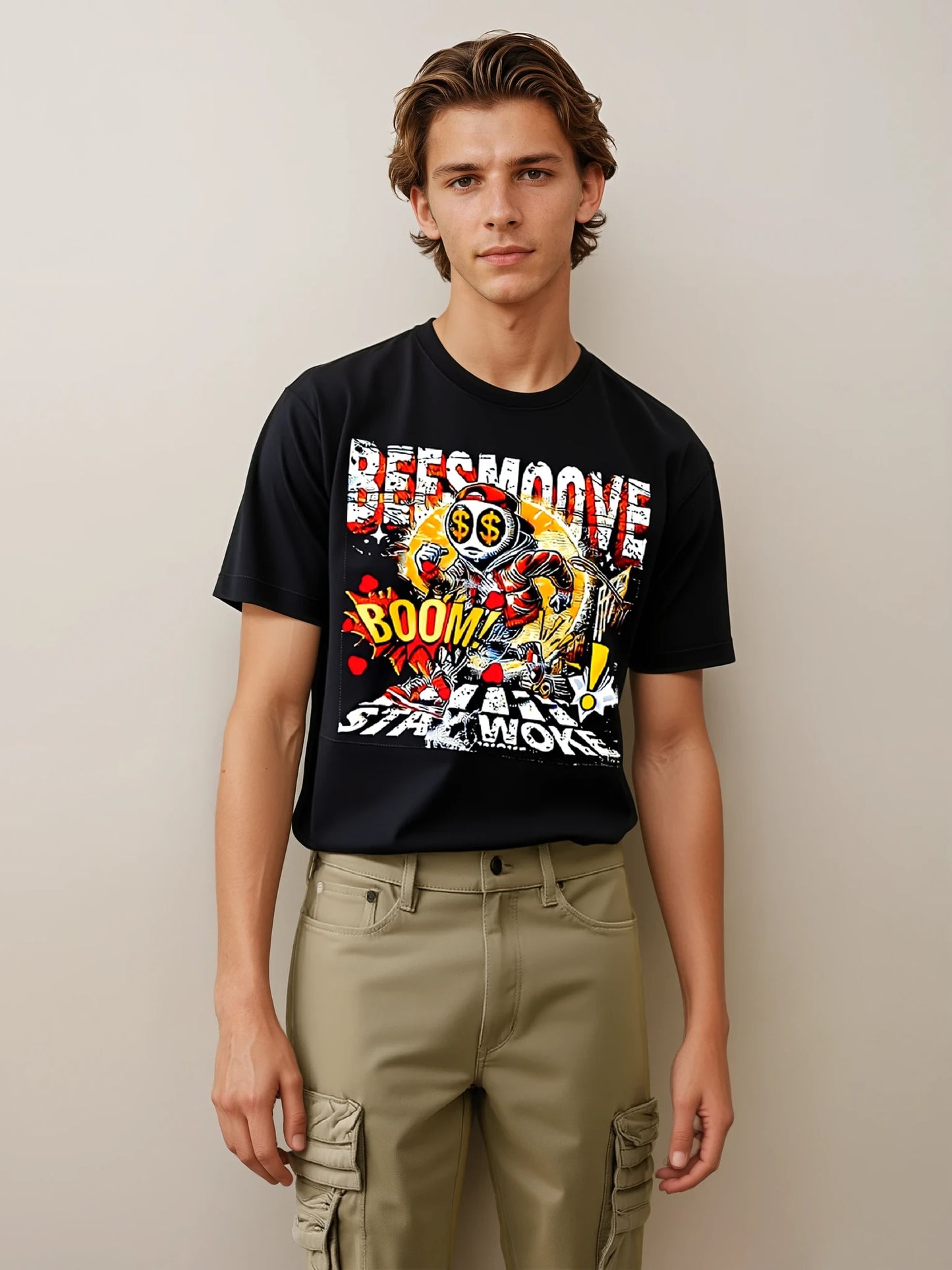 Beesmoove stay woke Oversized Boxy Tee