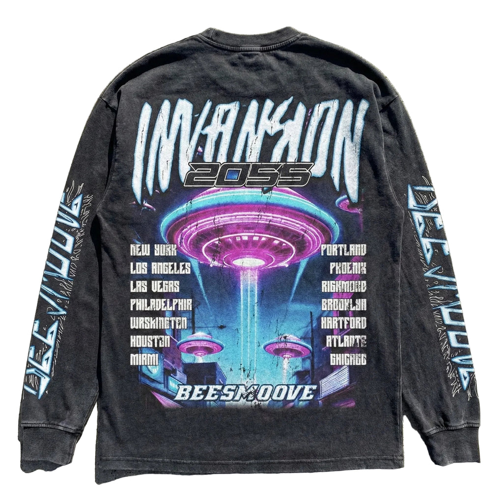 BEESMOOVE INVASION The Future is Now Long Sleeve Tee