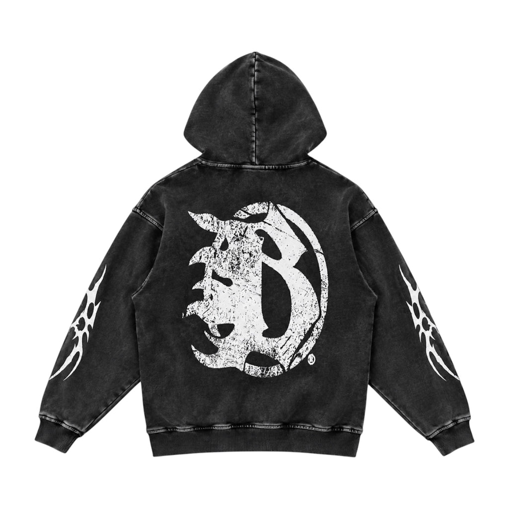 Beesmoove Blacksouth classified B-Squadron Washed Loose Hoodie