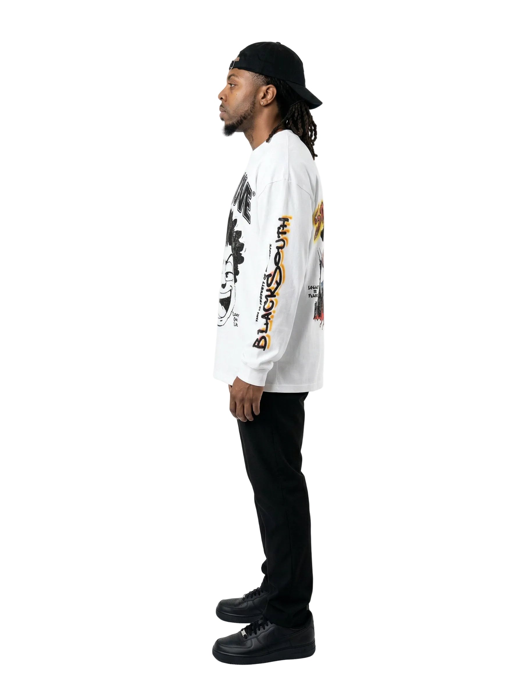 BEESMOOVE Lil Boo Chicago Streetwear Long Sleeve T-Shirt -Blacksouth Collection