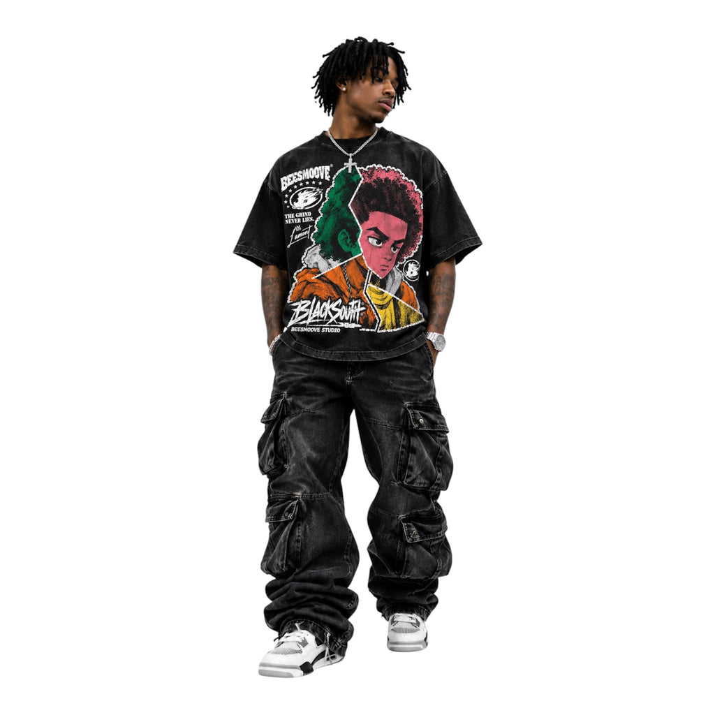 Beesmoove BlackSouth LAMONT THE GRIND NEVER LIES TEE