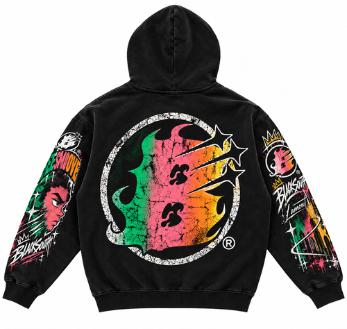 Beesmoove BlackSouth LAMONT THE GRIND NEVER LIES Boxy Hoodie