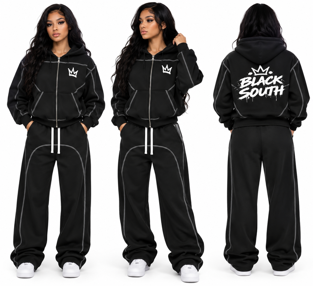 Beesmoove BlackSouth Crownback Set Sweatpants
