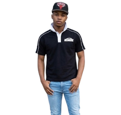 BEESMOOVE Motion unit Collar Short-Sleeve Polo Shirt