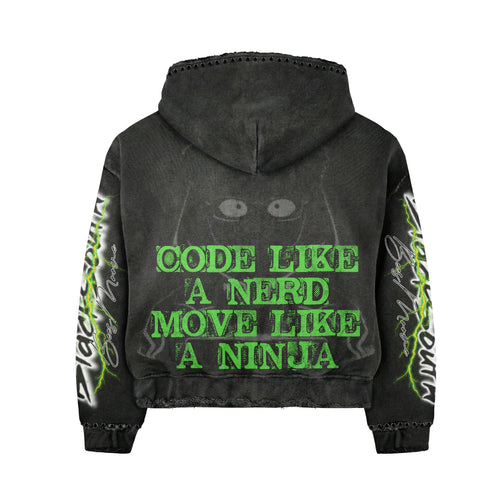 BEESMOOVE Terrell Ninja Code Hoodie-Blacksouth Collection