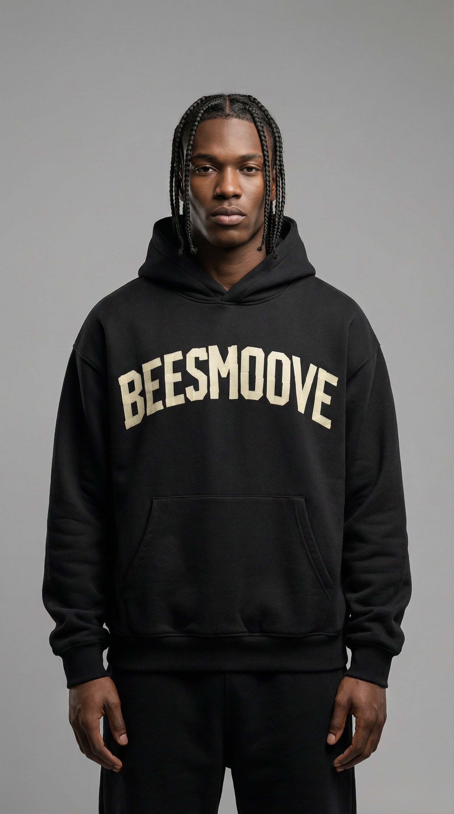 BEESMOOVE Legacy Arc Heavyweight Boxy Hoodie
