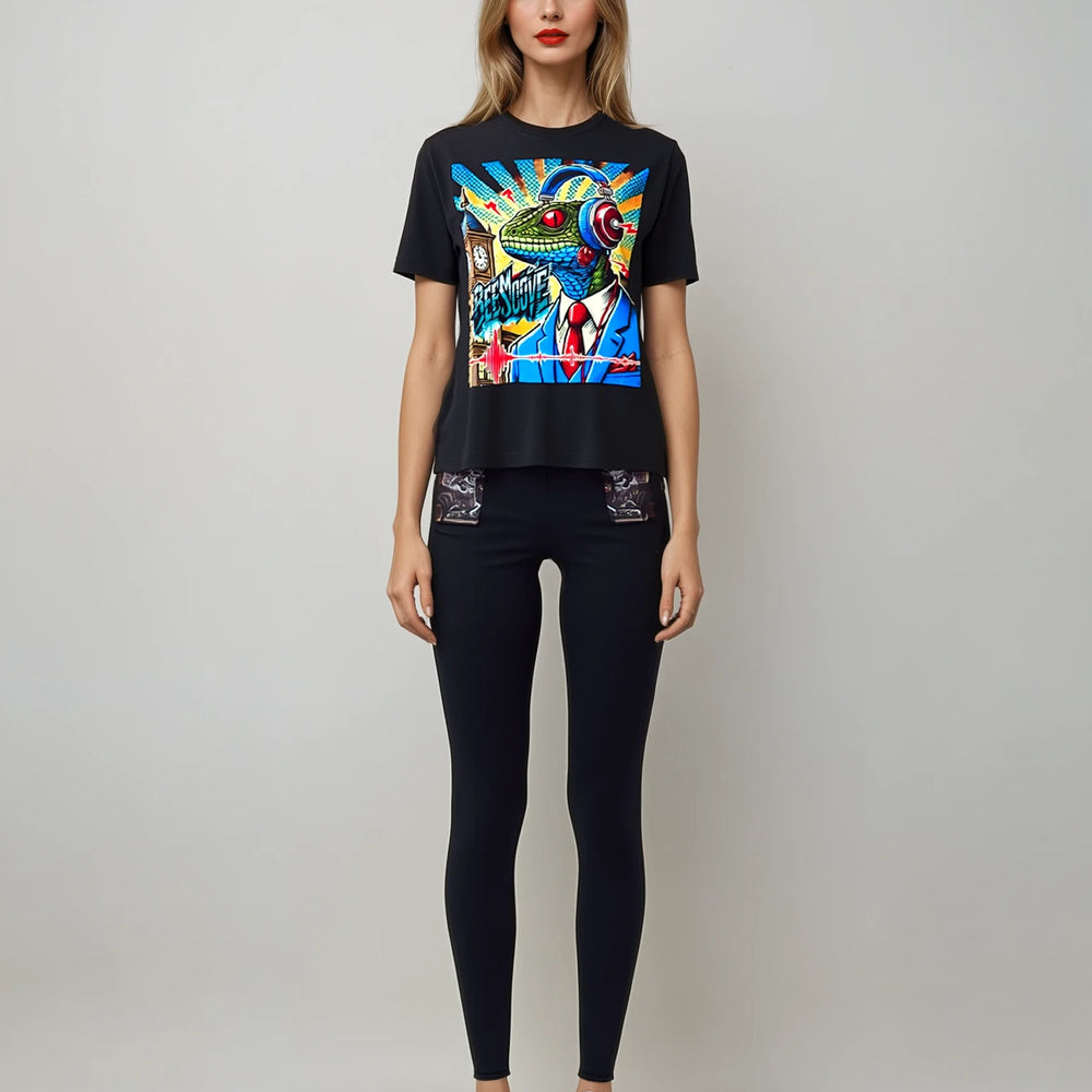 Beesmoove ring the noise magazine Unisex Oversized Boxy Tee