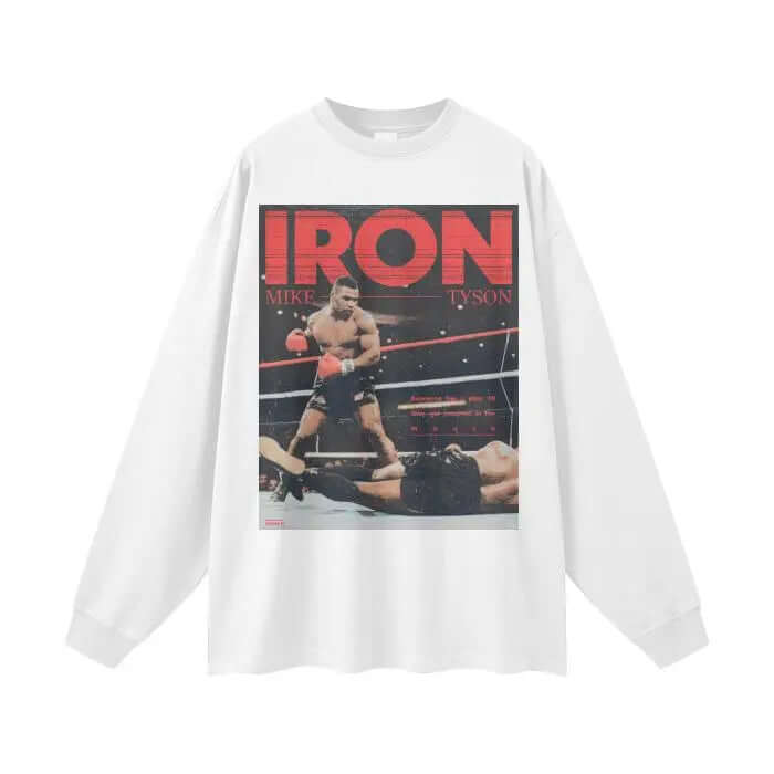 Beesmoove Iron Tyson Long Sleeve Tee - Beesmoove ODMPOD  44.98 White-XL