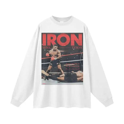 Beesmoove Iron Tyson Long Sleeve Tee - Beesmoove ODMPOD  44.98 White-XL