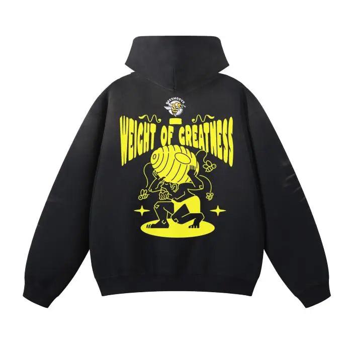 Beesmoove Weight Of Greatness Fleece Hoodie - Beesmoove 