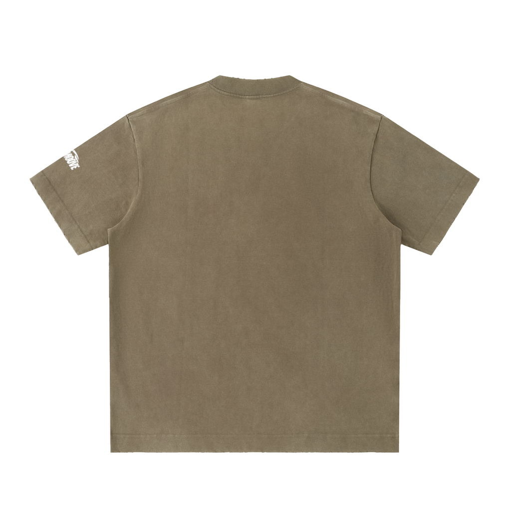 Beesmoove Blacksouth The squad Vintage Washed Frayed T-Shirt