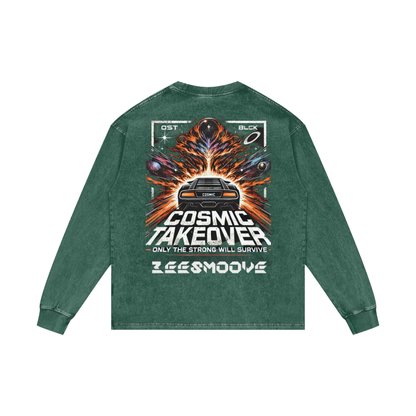 Beesmoove MMXXIV Acid Wash Oversize Long Sleeve T-Shirt - 250 GSM - Beesmoove  Beesmoove  58.98