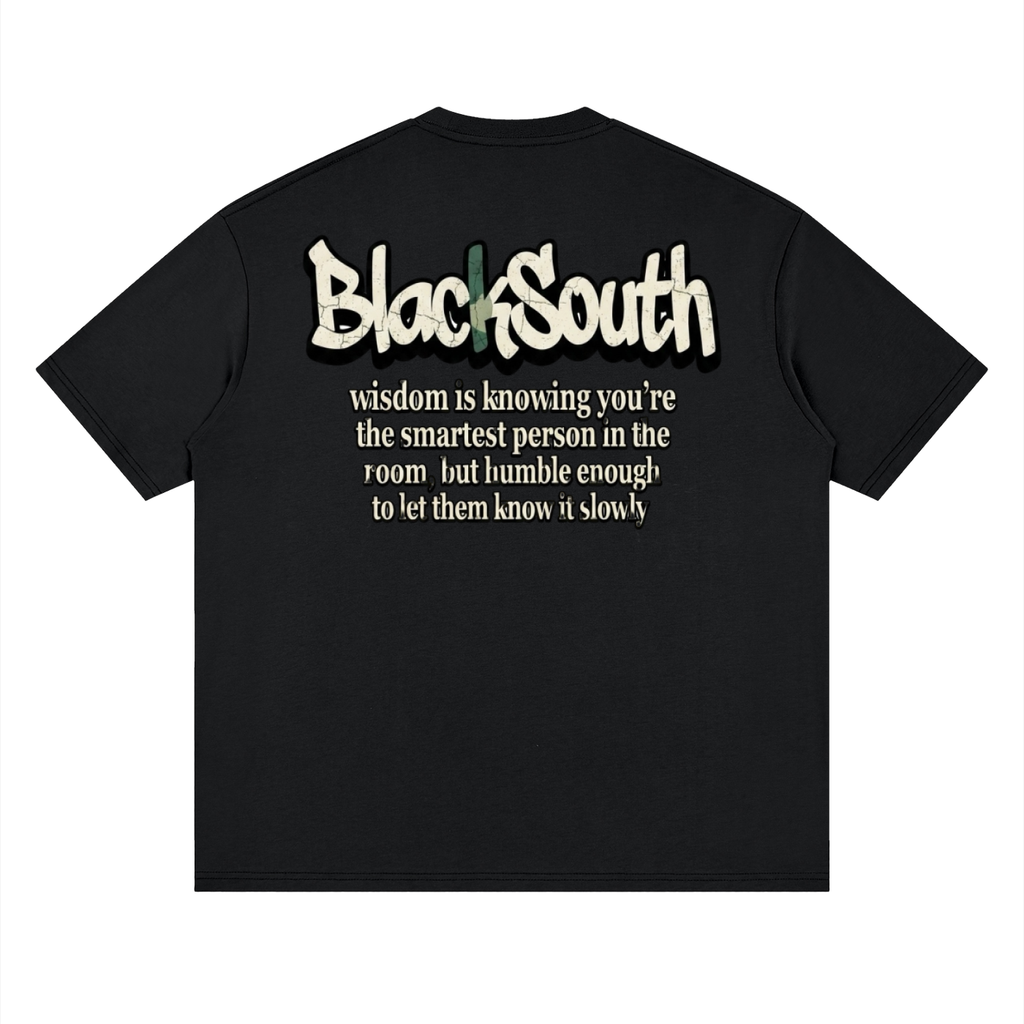 Beesmoove BlackSouth enough to be truth Drop Shoulder T-Shirt