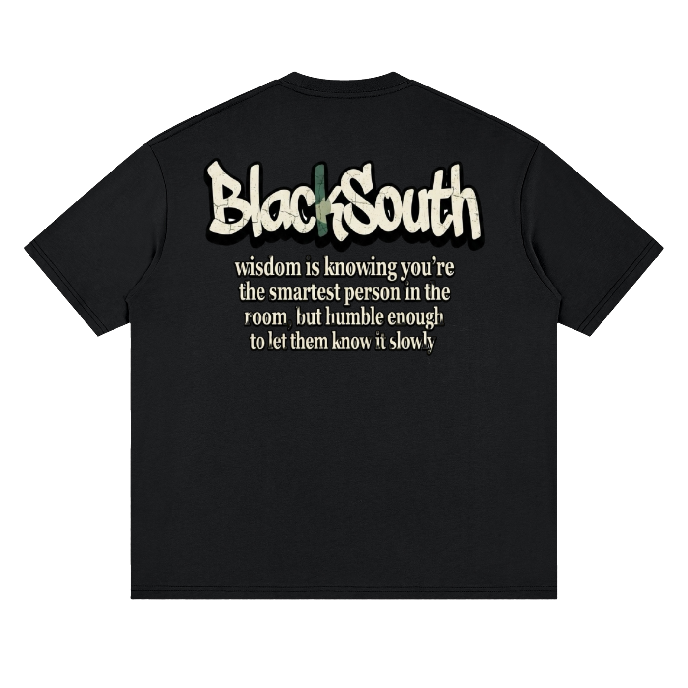 Beesmoove BlackSouth enough to be truth Drop Shoulder T-Shirt