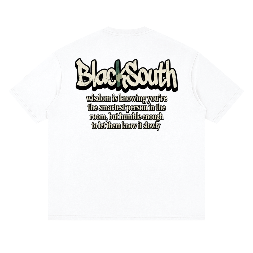 Beesmoove BlackSouth enough to be truth Drop Shoulder T-Shirt