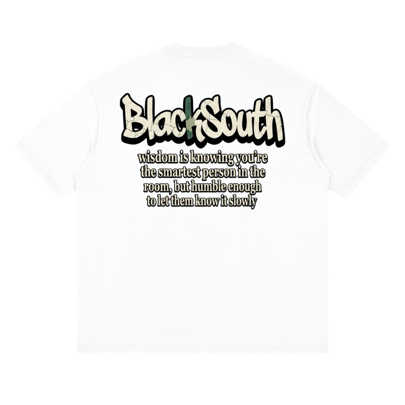 Beesmoove BlackSouth enough to be truth Drop Shoulder T-Shirt