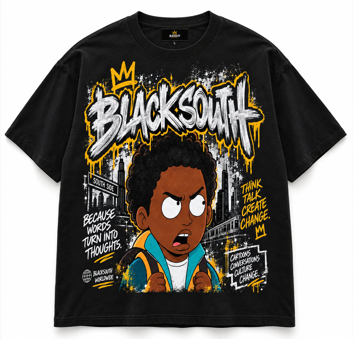 Beesmoove Blacksouth Same Streets, Different Views Tee