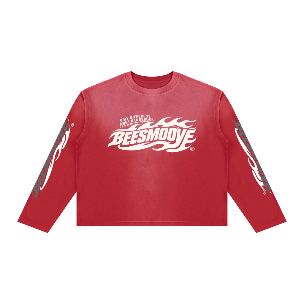 BEESMOOVE Stay Different Boxy Long Sleeve T-Shirt