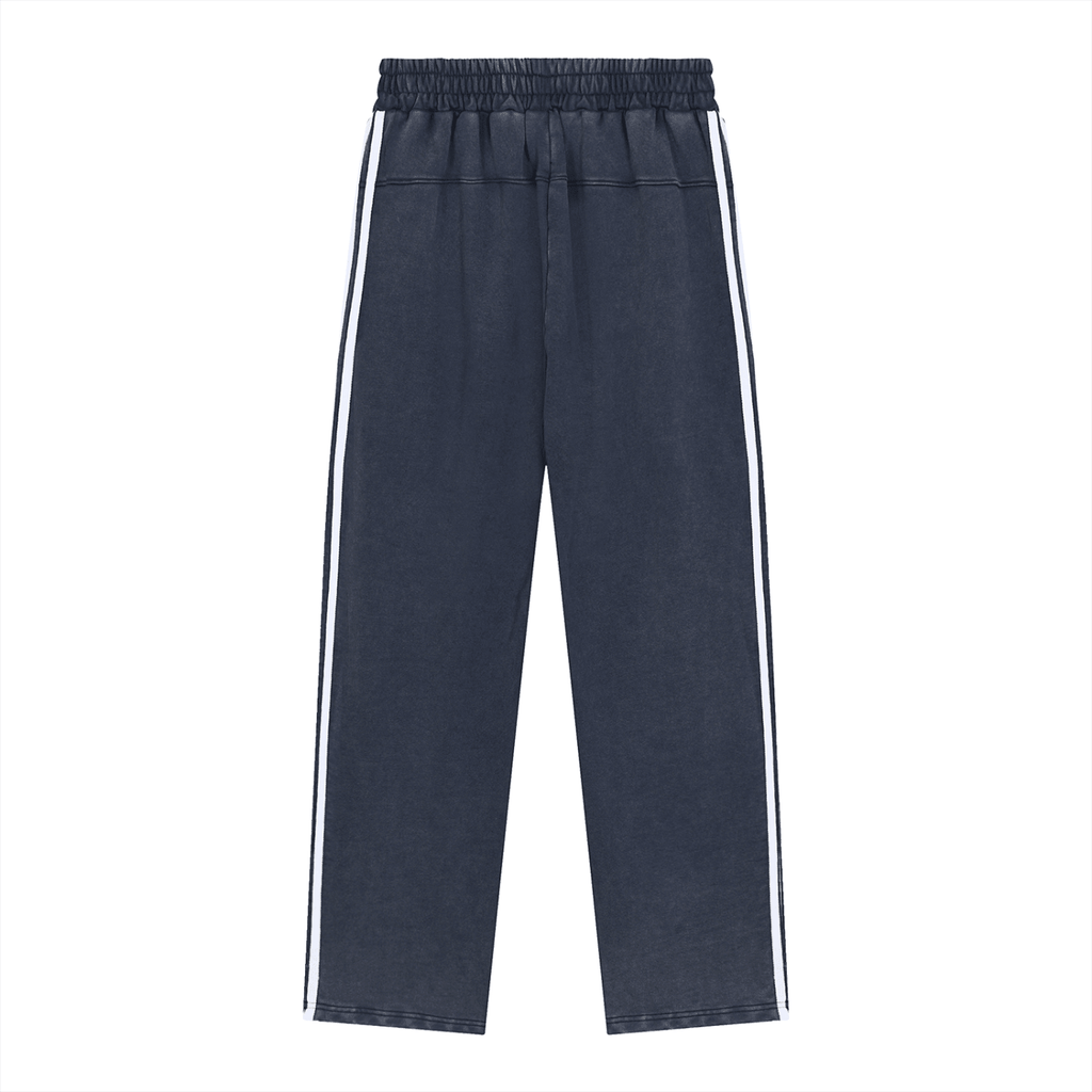 BEESMOOVE Afterlife Drip Snow Washed Contrast Tape Sweatpants - Beesmoove