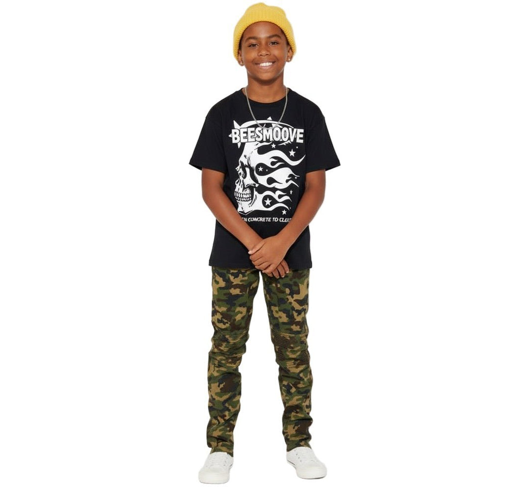 BEESMOOVE Afterlife White Drip Kids' T-shirt - Beesmoove