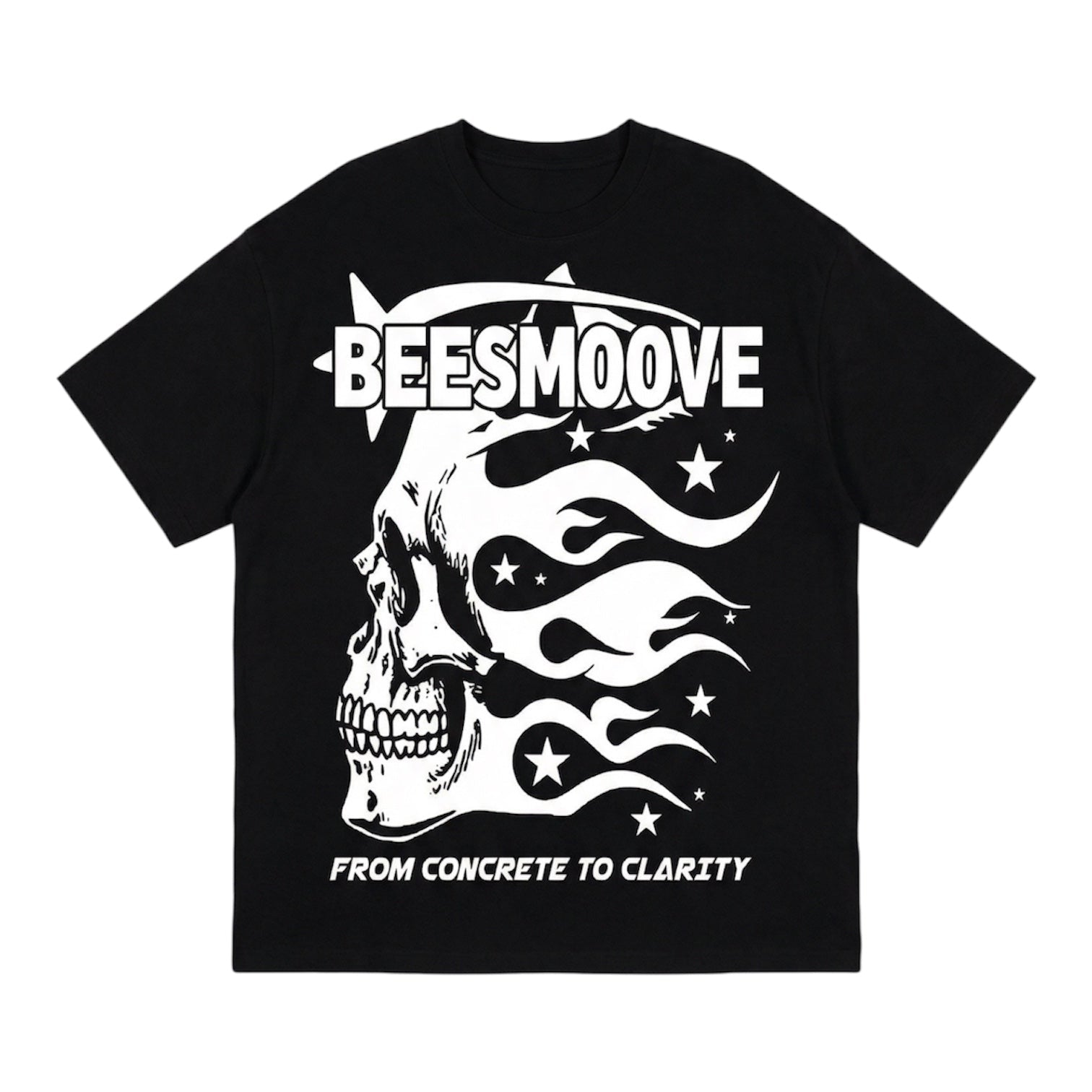 BEESMOOVE Afterlife White Drip T-Shirt - Beesmoove
