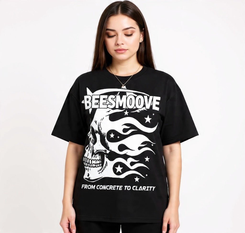 BEESMOOVE Afterlife White Drip T-Shirt - Beesmoove