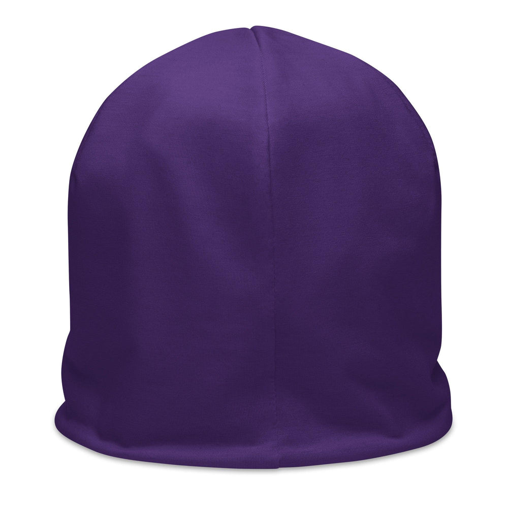 Beesmoove all purple polymath All-Over Print Beanie - Beesmoove 