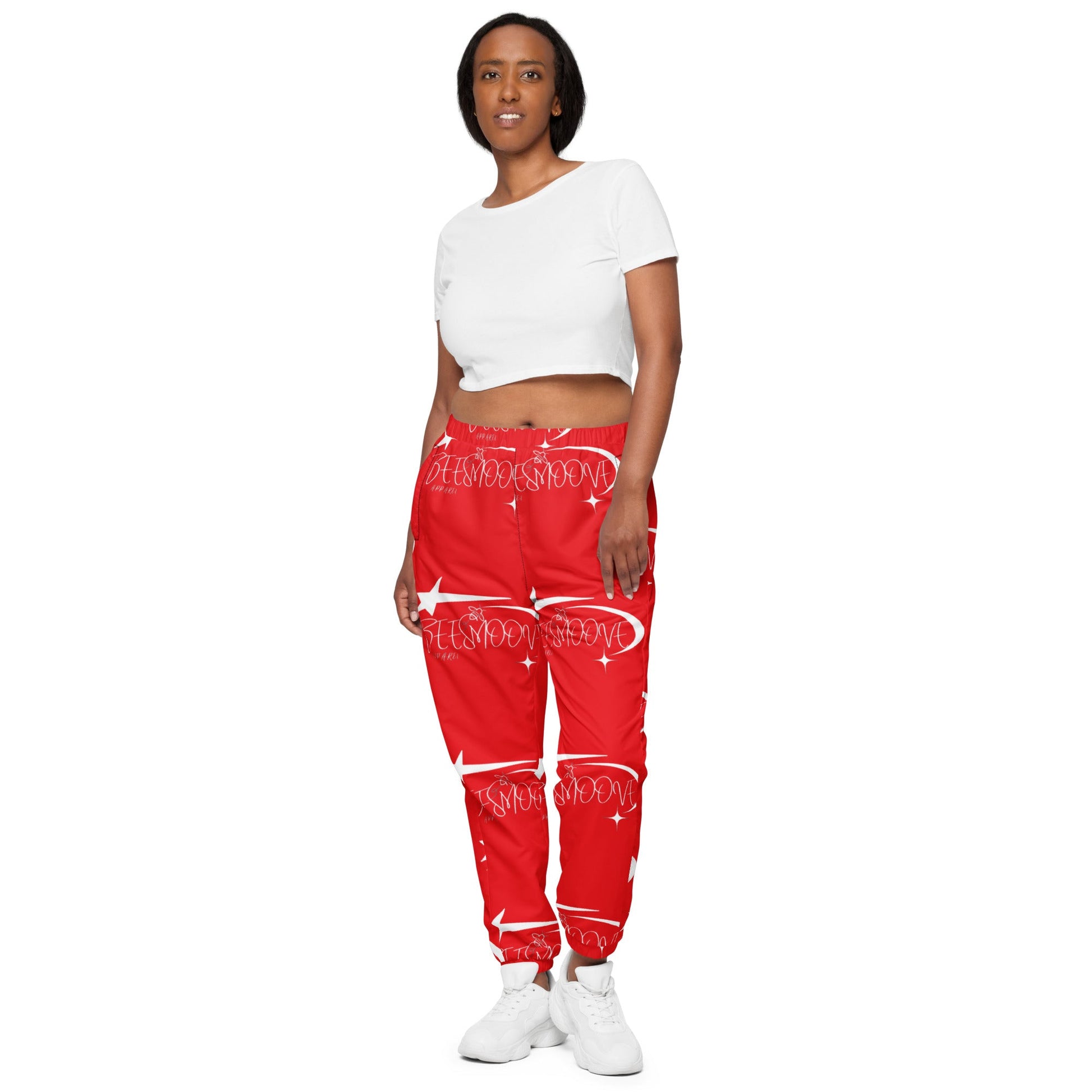 Beesmoove all star famous red woman’s track pants - Beesmoove