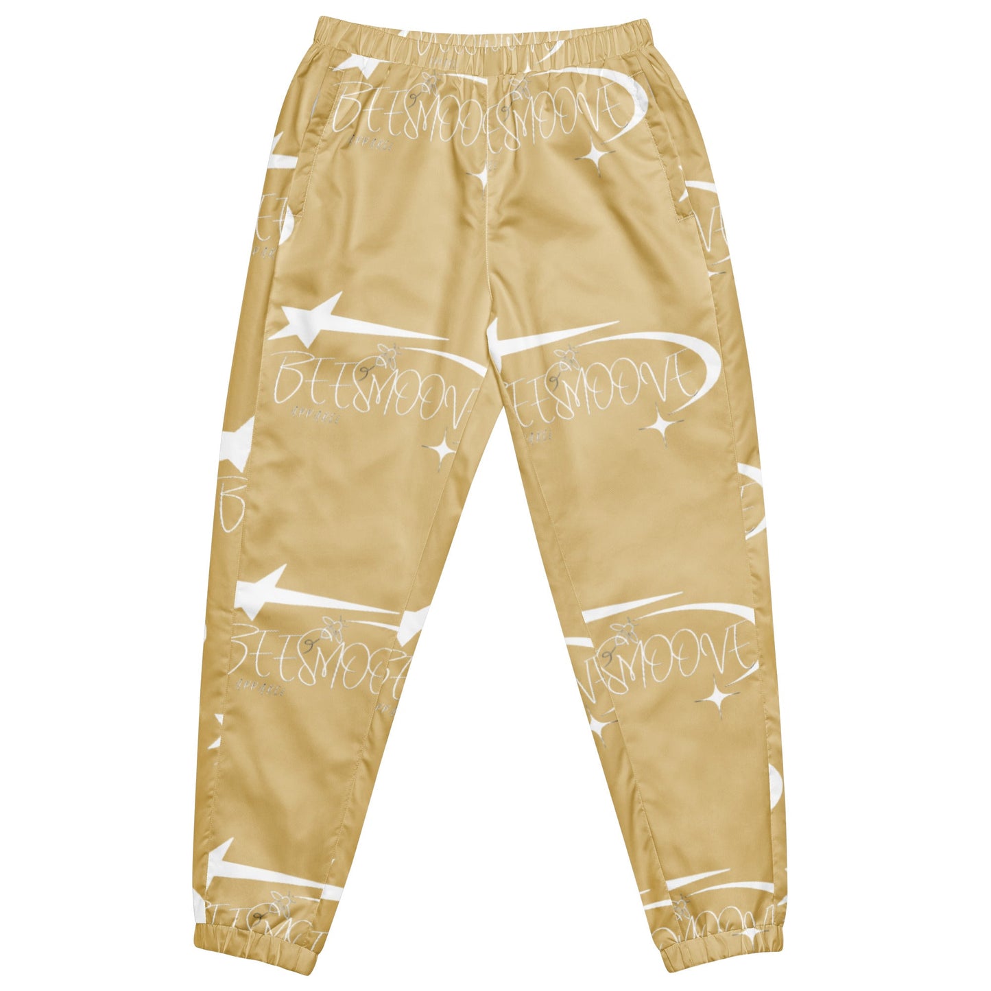 Beesmoove all star famous woman’s tan track pants - Beesmoove