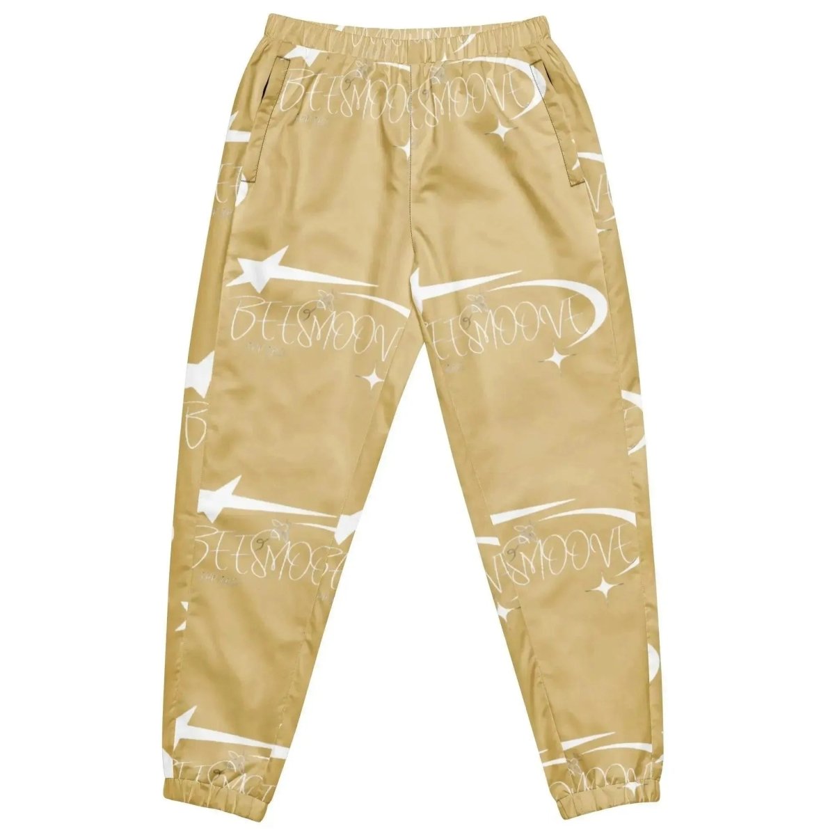 Beesmoove all star famous woman’s tan track pants - Beesmoove