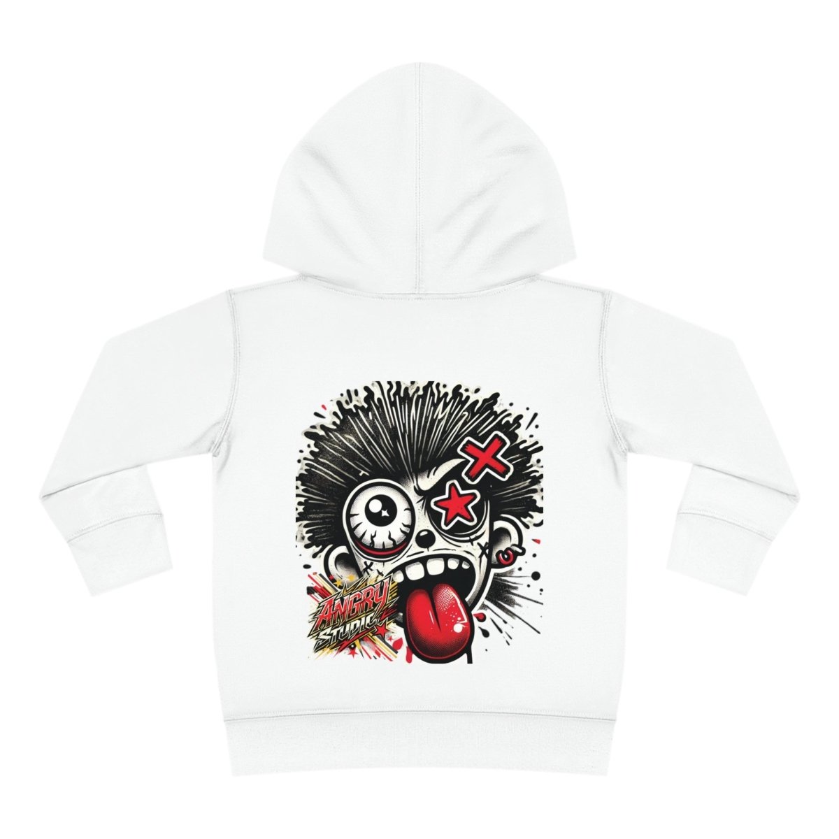 Beesmoove angry studio crazy face Toddler Pullover Fleece Hoodie - Beesmoove