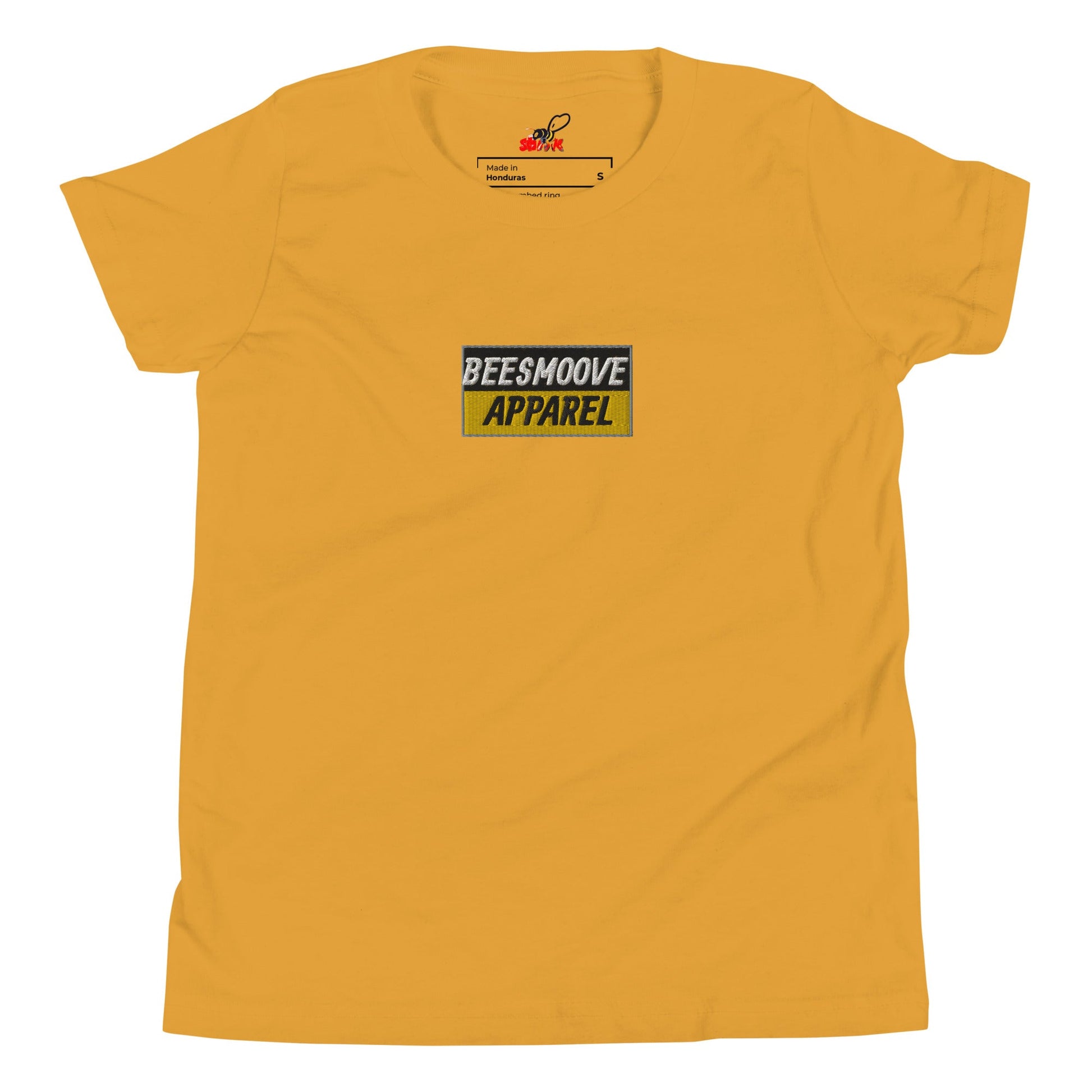 Beesmoove apparel black&gold mark Youth Short Sleeve T-Shirt - Beesmoove