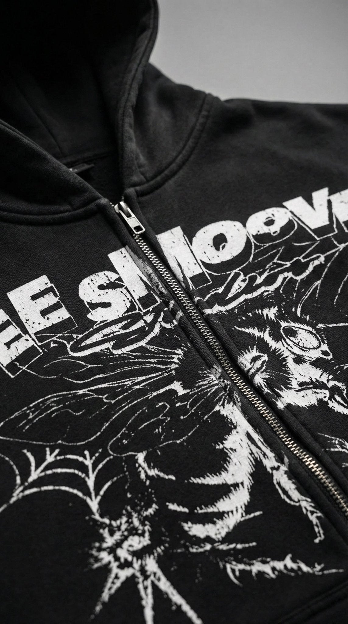 BEESMOOVE B - Squadron: Black Ops Elite Edition Two - way Zipper Boxy Hoodie - Beesmoove