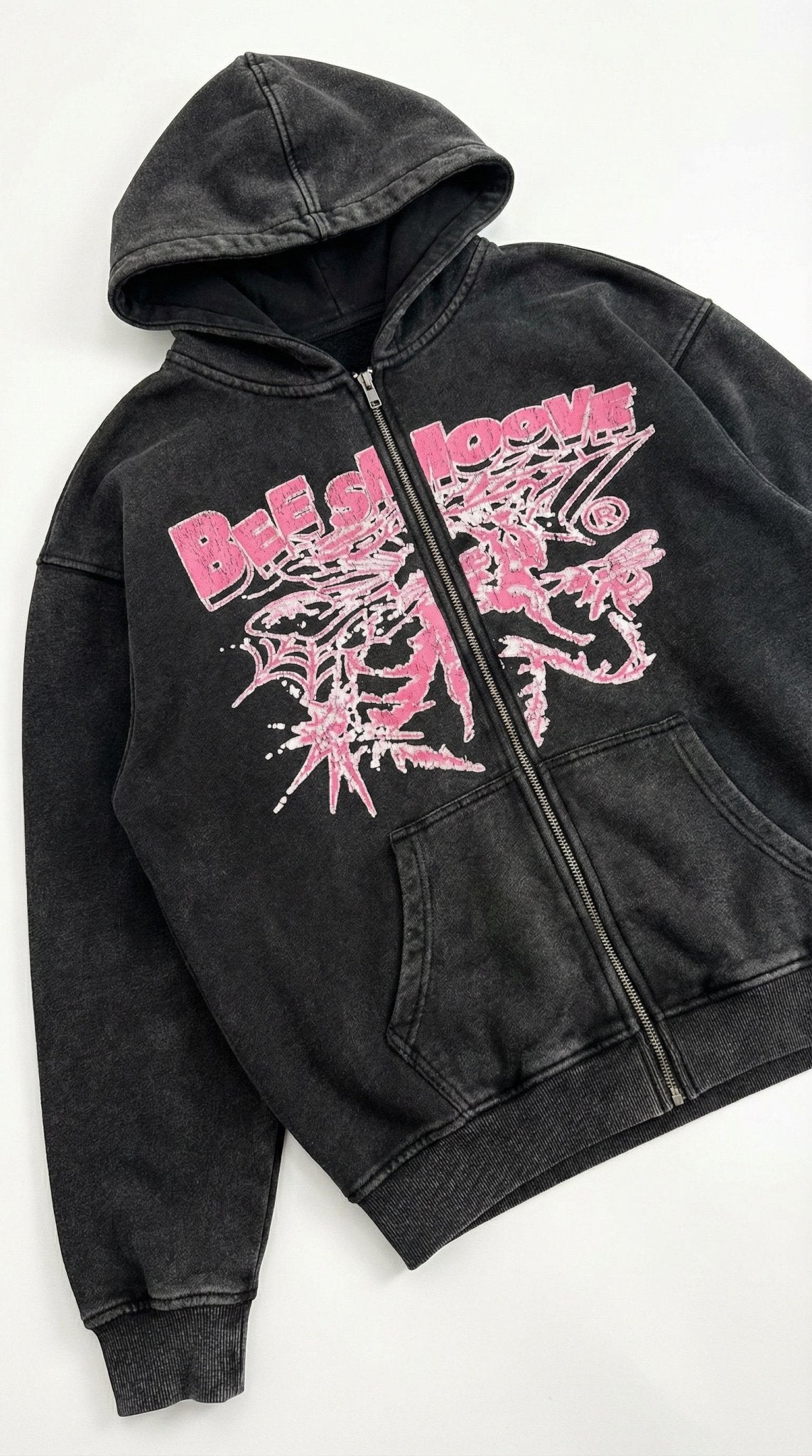 BEESMOOVE B - Squadron: Pink Ops Elite Edition Boxy Fleece Hoodie - Beesmoove