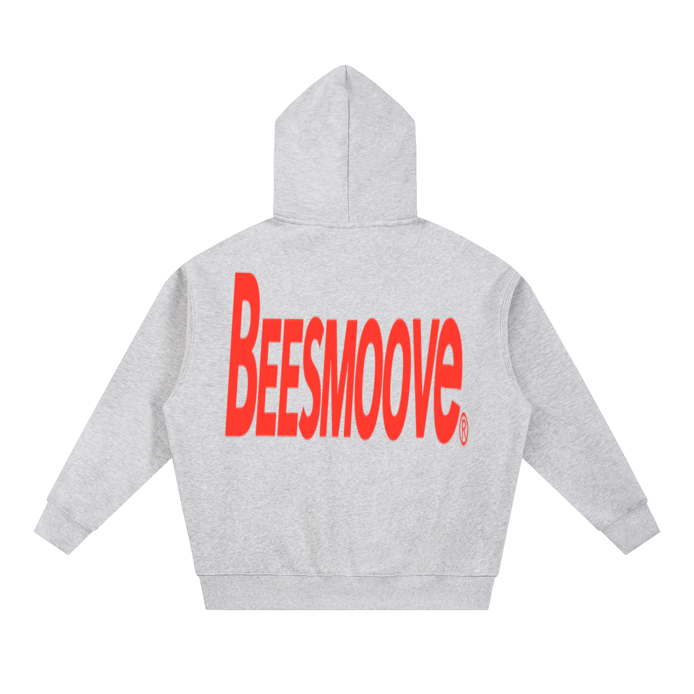 BEESMOOVE BackTalk red Essential Oversized Fleece Boxy Hoodie - Beesmoove