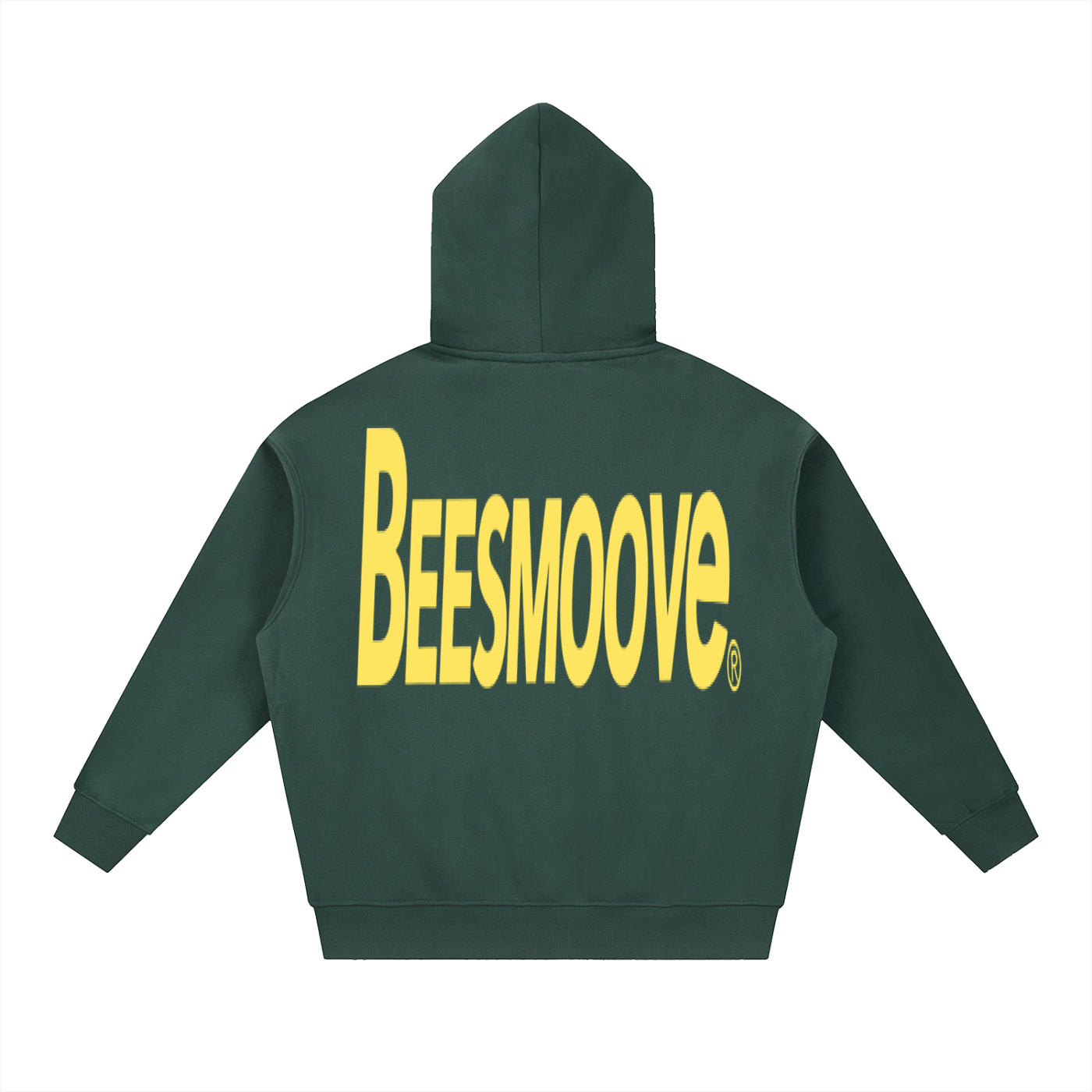 BEESMOOVE BackTalk yellow Essential Oversized Fleece Boxy Hoodie - Beesmoove