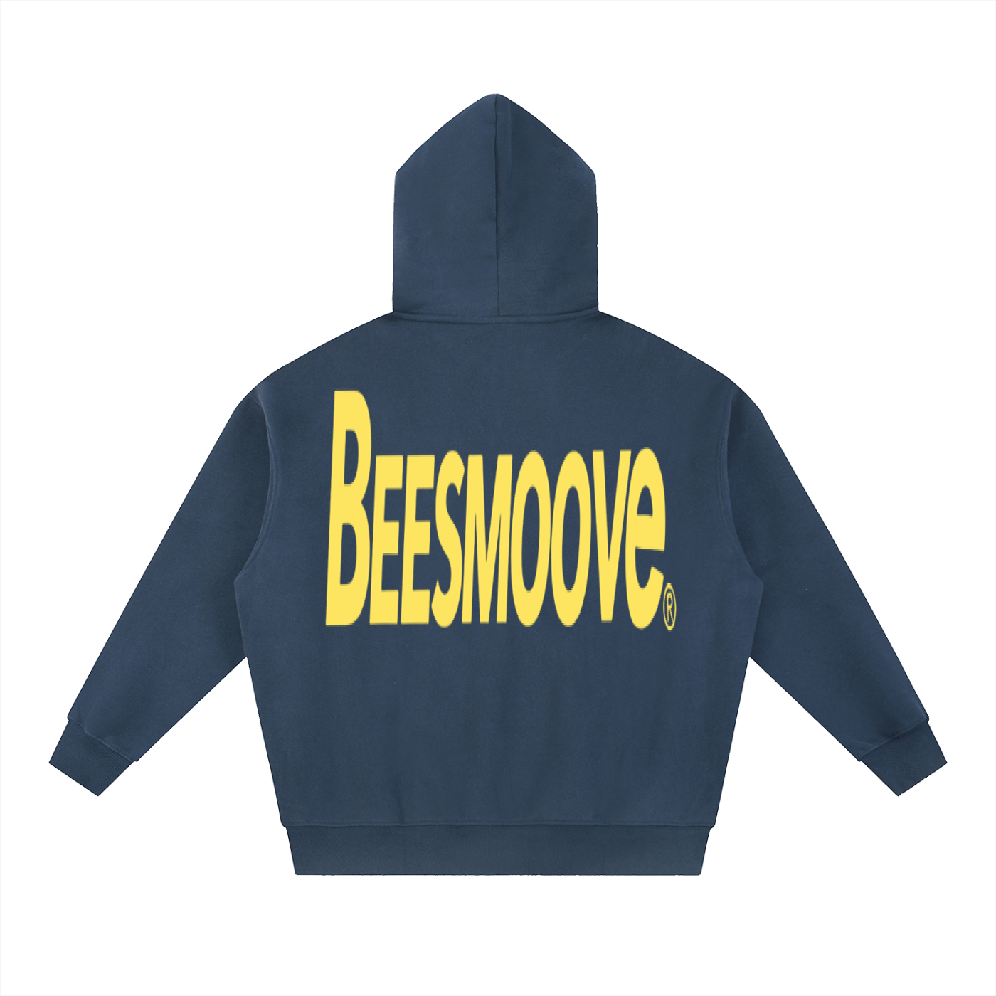 BEESMOOVE BackTalk yellow Essential Oversized Fleece Boxy Hoodie - Beesmoove