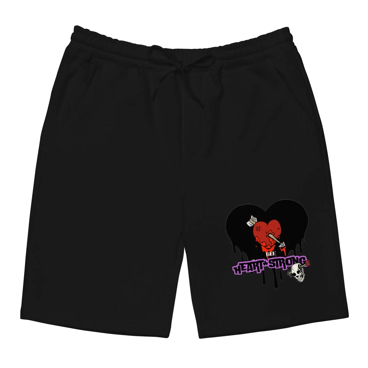 Beesmoove bee heart strong Men's fleece shorts - Beesmoove