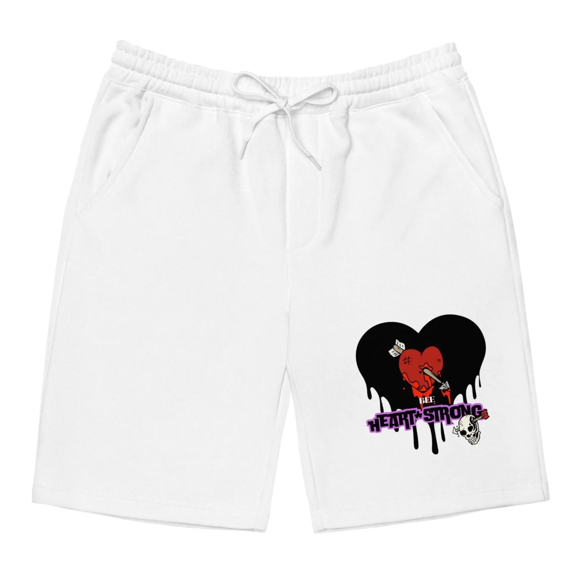 Beesmoove bee heart strong Men's fleece shorts - Beesmoove