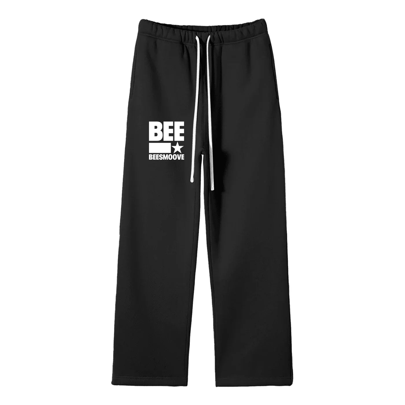 BEESMOOVE BEE STAR POWER White Straight Leg Pants - Beesmoove
